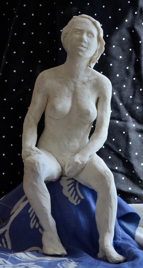 Självsäker, skulptur, plastelina, 2013
